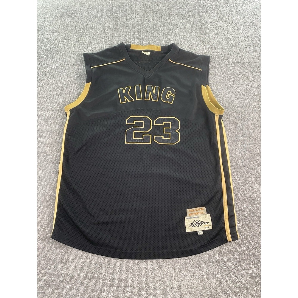 Lebron James Jersey 2XL Black Fighting Irish High School True Authentics 2002